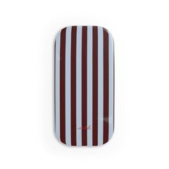 Blue & Cherry Striped Click-On Phone Grip by etchd