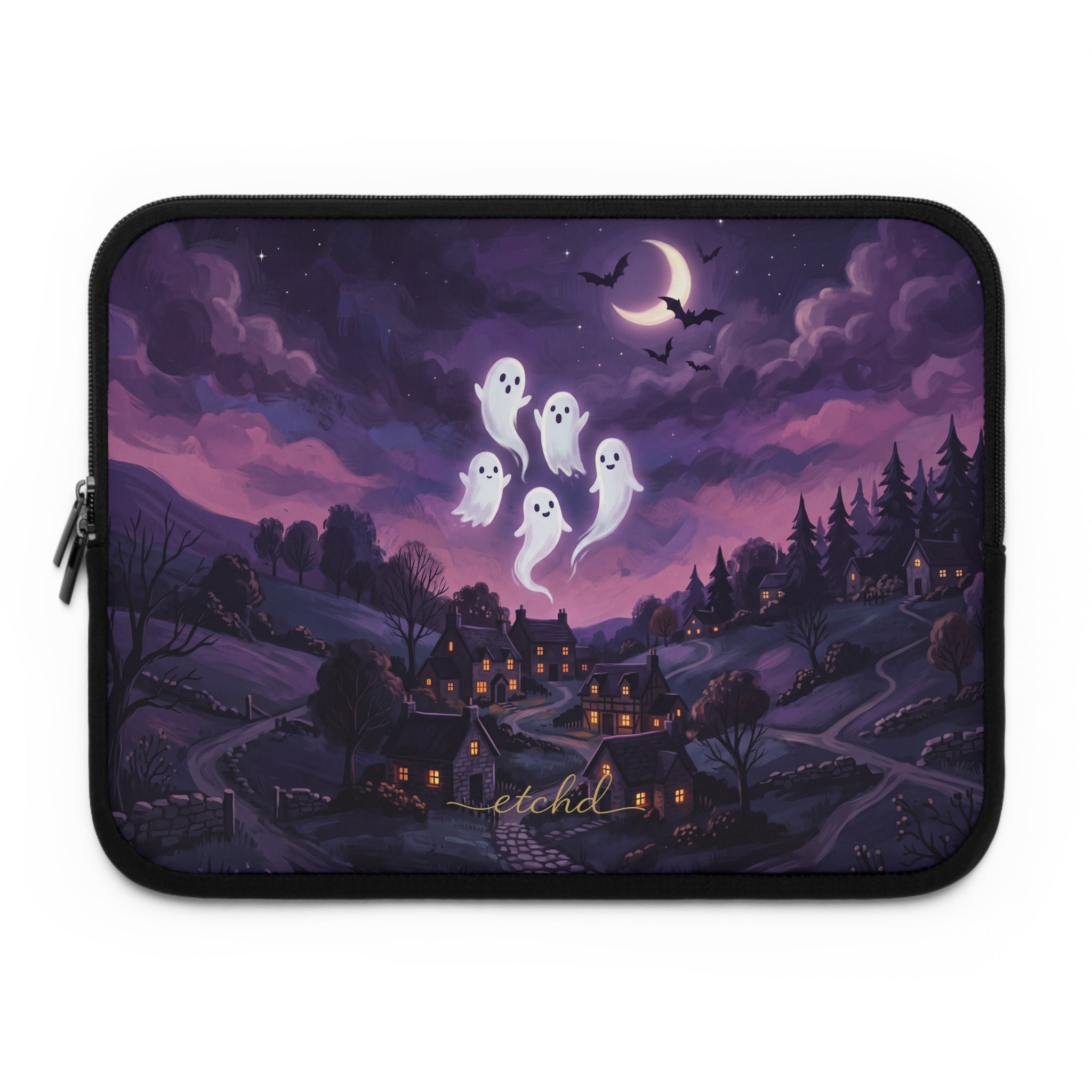 Ghost Parade Laptop Sleeve by etchd