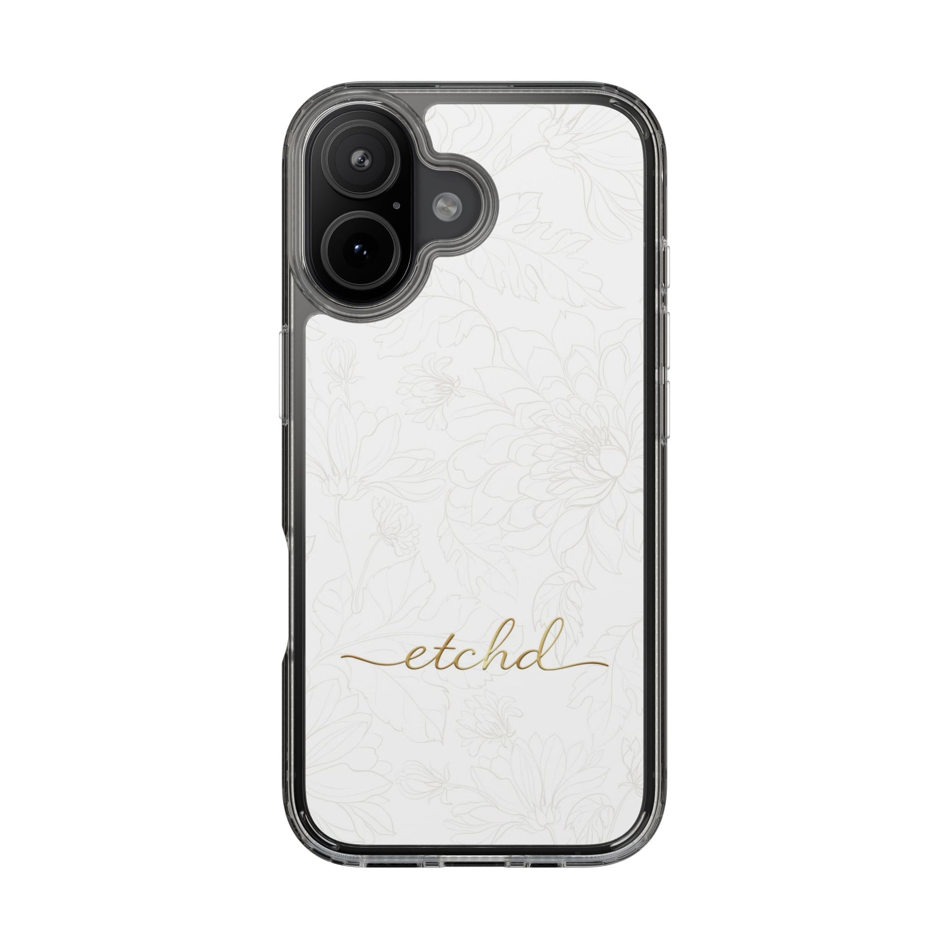Etchd Signature White Clear Phone Case by etchd, view 24