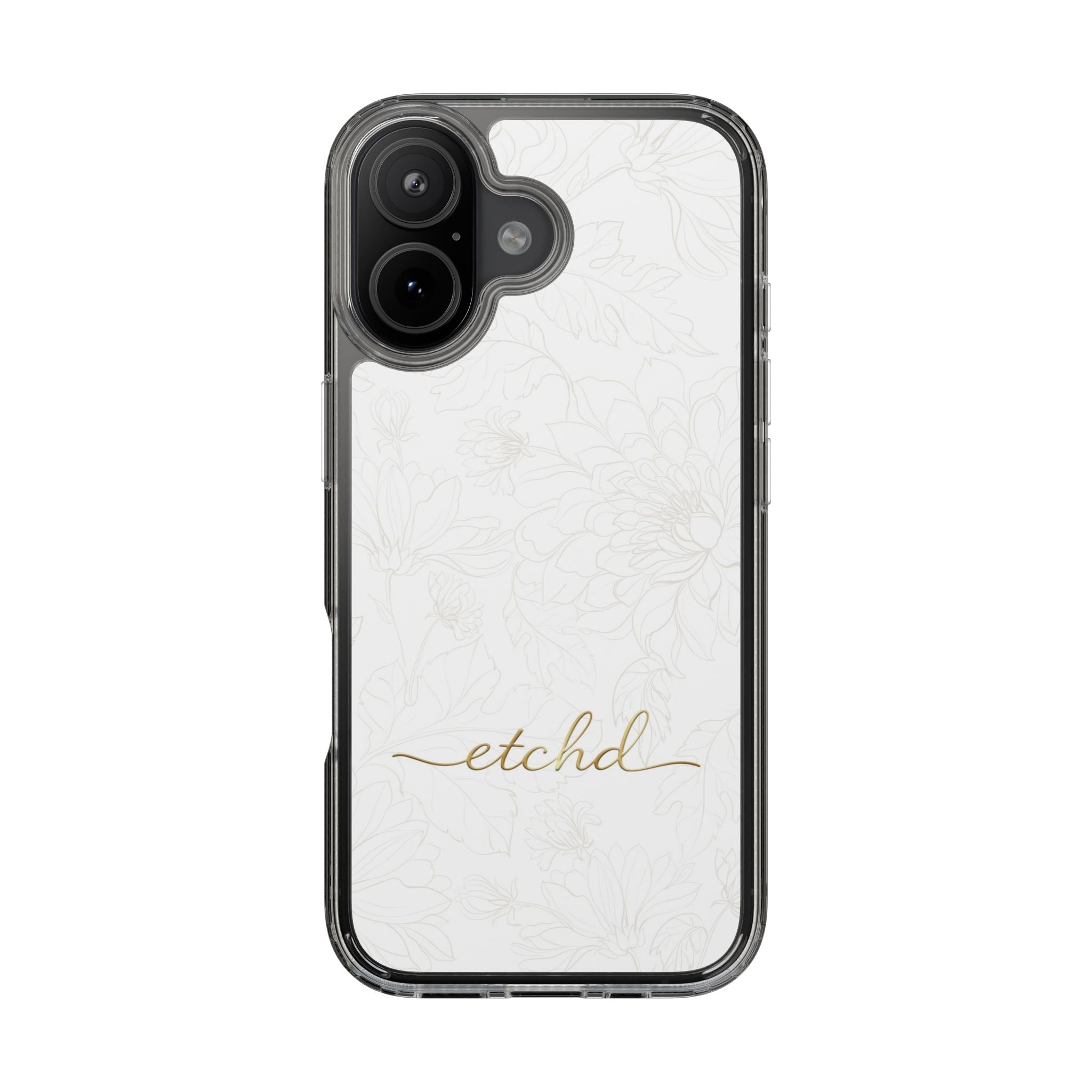 Etchd Signature White Clear Phone Case by etchd, view 24