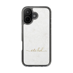 Etchd Signature White Clear Phone Case by etchd, view 24