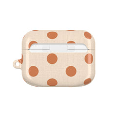 Terracotta & Cream Polka Dot AirPod Case by etchd, view 7