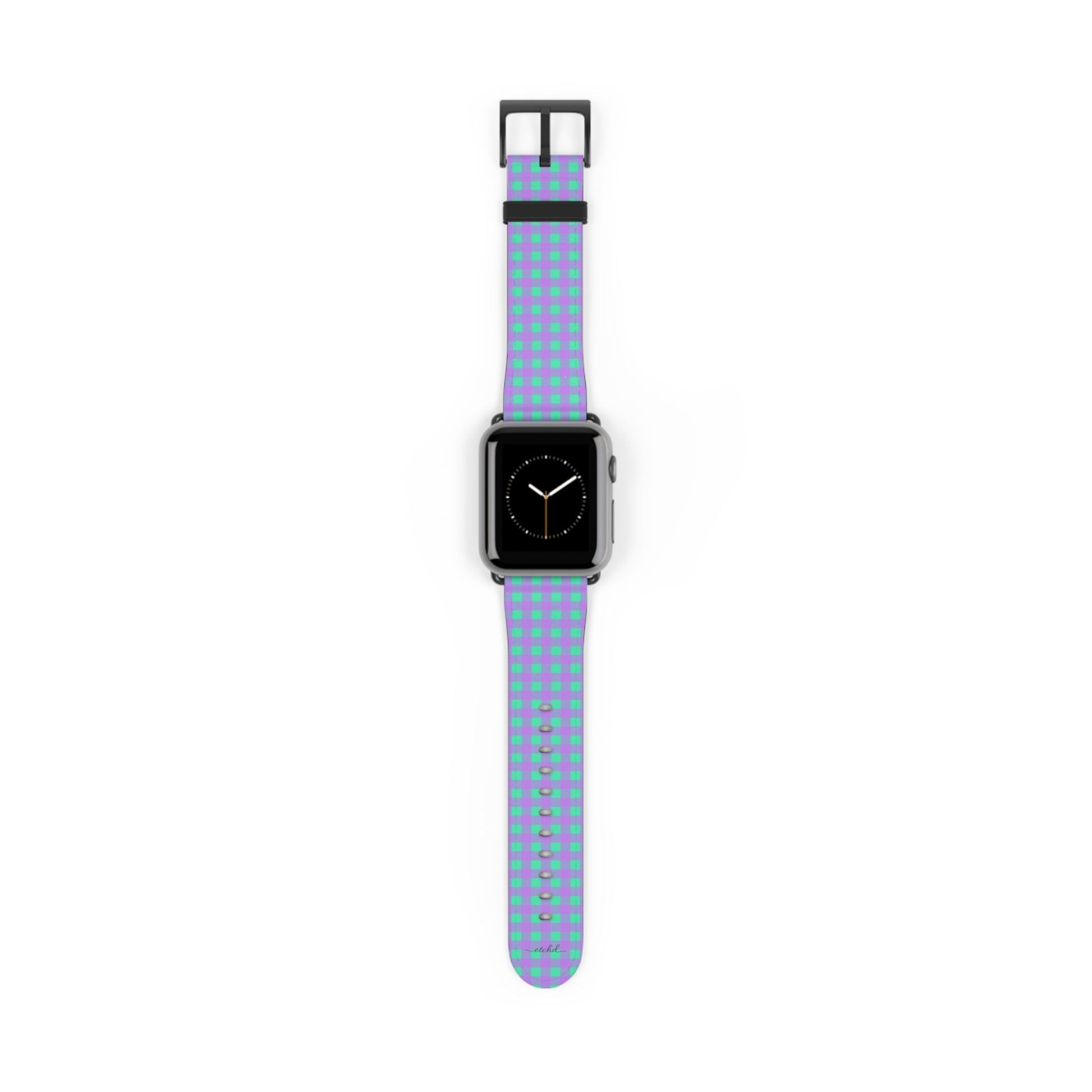 Hypermint & Lilac Gingham Cinturino per smartwatch di etchd