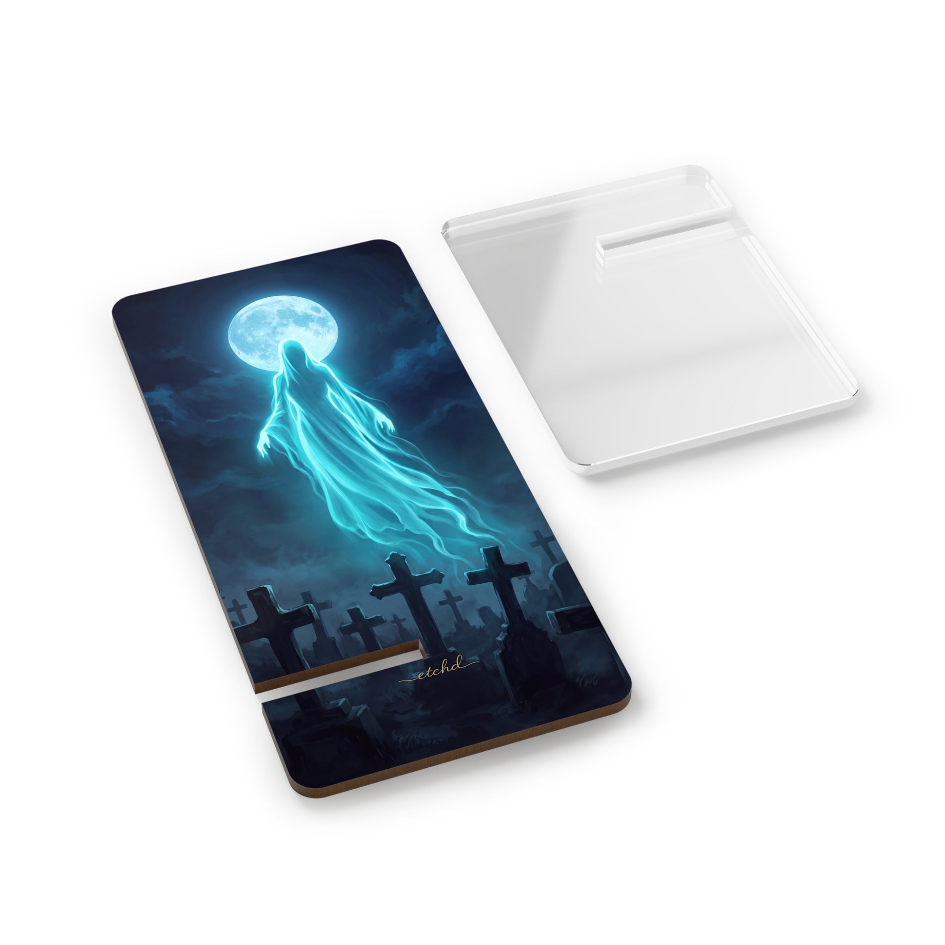 Veiled Spirit Phone Stand by etchd, view 2