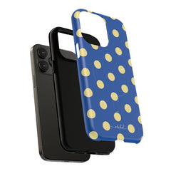 Butter And Cobalt Polka Dot Magnetic Phone Case by etchd, view 21