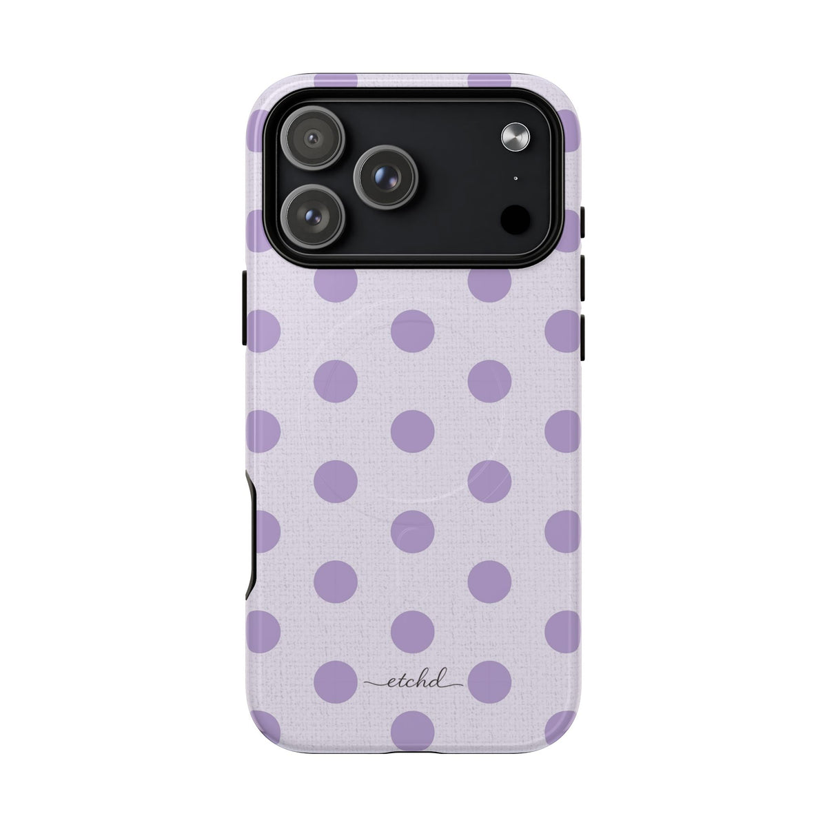 Lilac & Cream Polka Dot Magnetic Phone Case by etchd, view 31