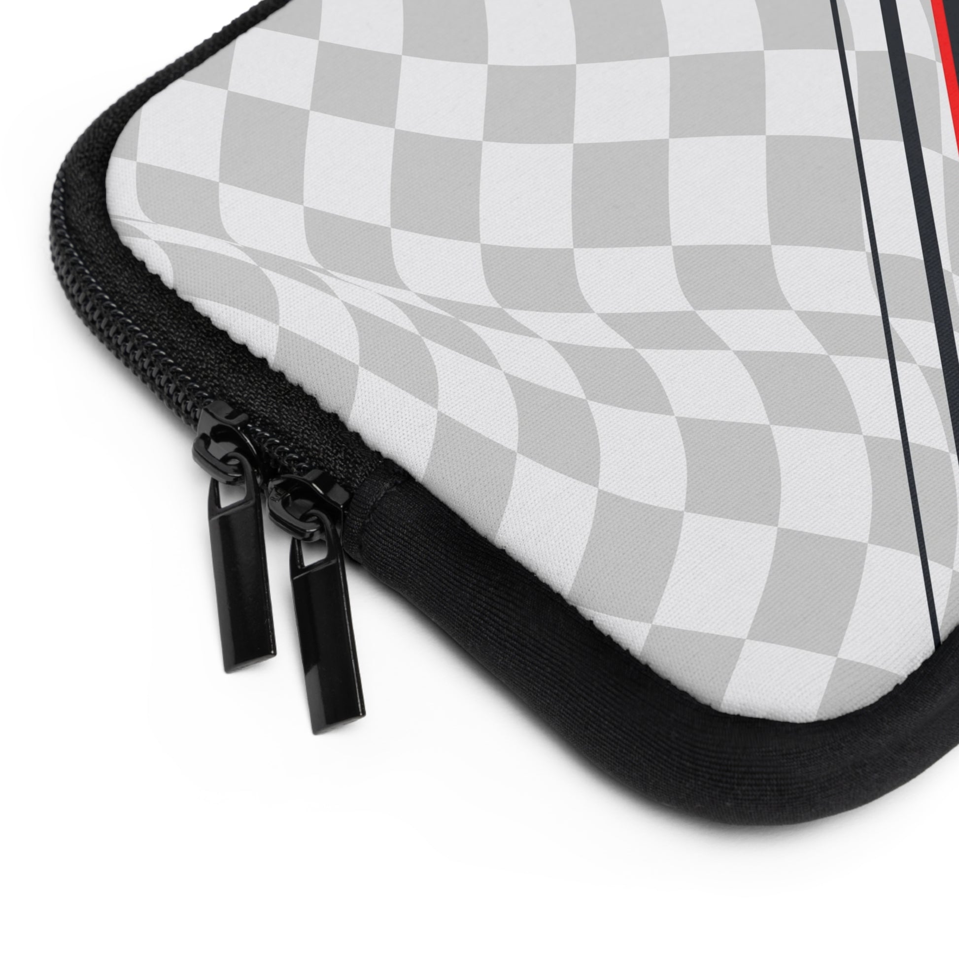 Checkered Flag Laptop Sleeve by etchd, view 2