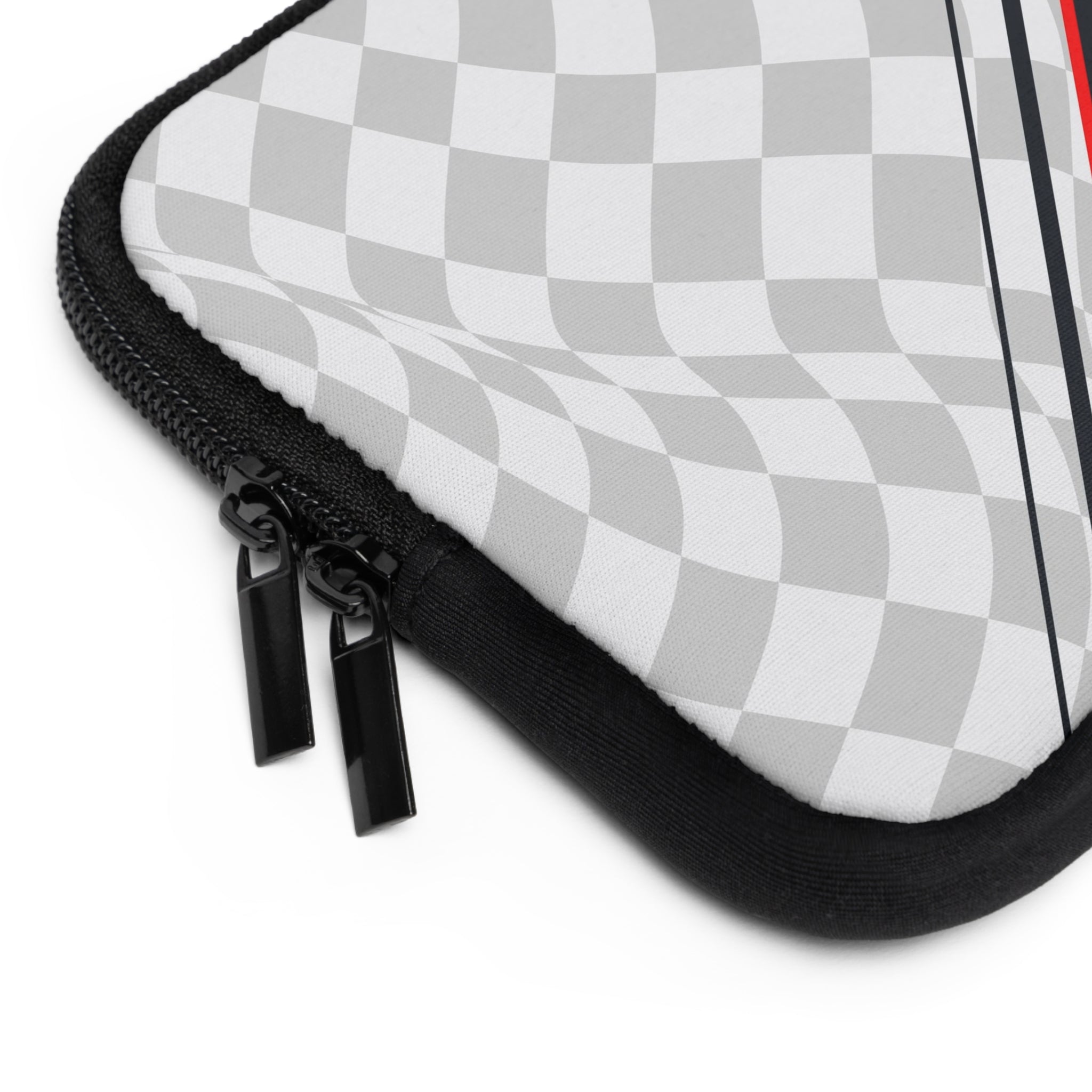 Checkered Flag Laptop Sleeve by etchd, view 2