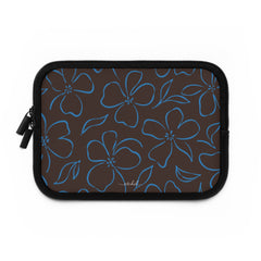 Espresso & Cerulean Floral Custodia per laptop di etchd, vista 2
