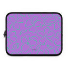 Lilac & Hypermint Floral Laptop Sleeve