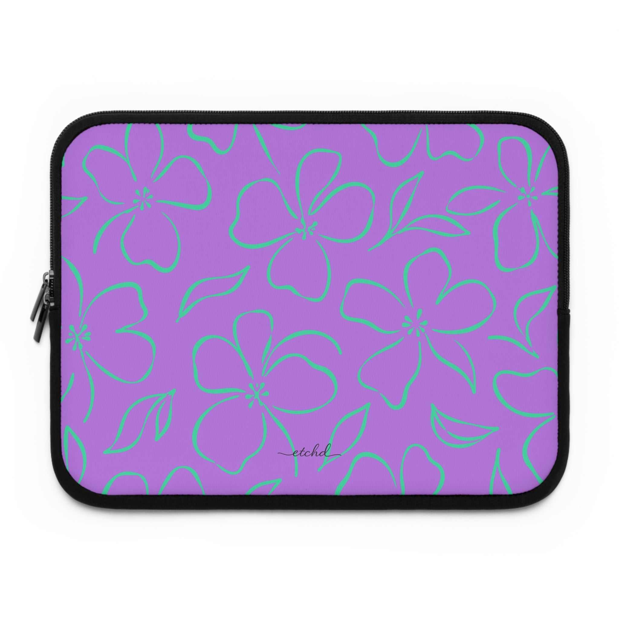 Lilac & Hypermint Floral Custodia per laptop di etchd