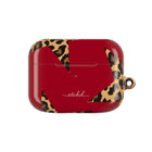 Red & Leopard Stars Funda para AirPods