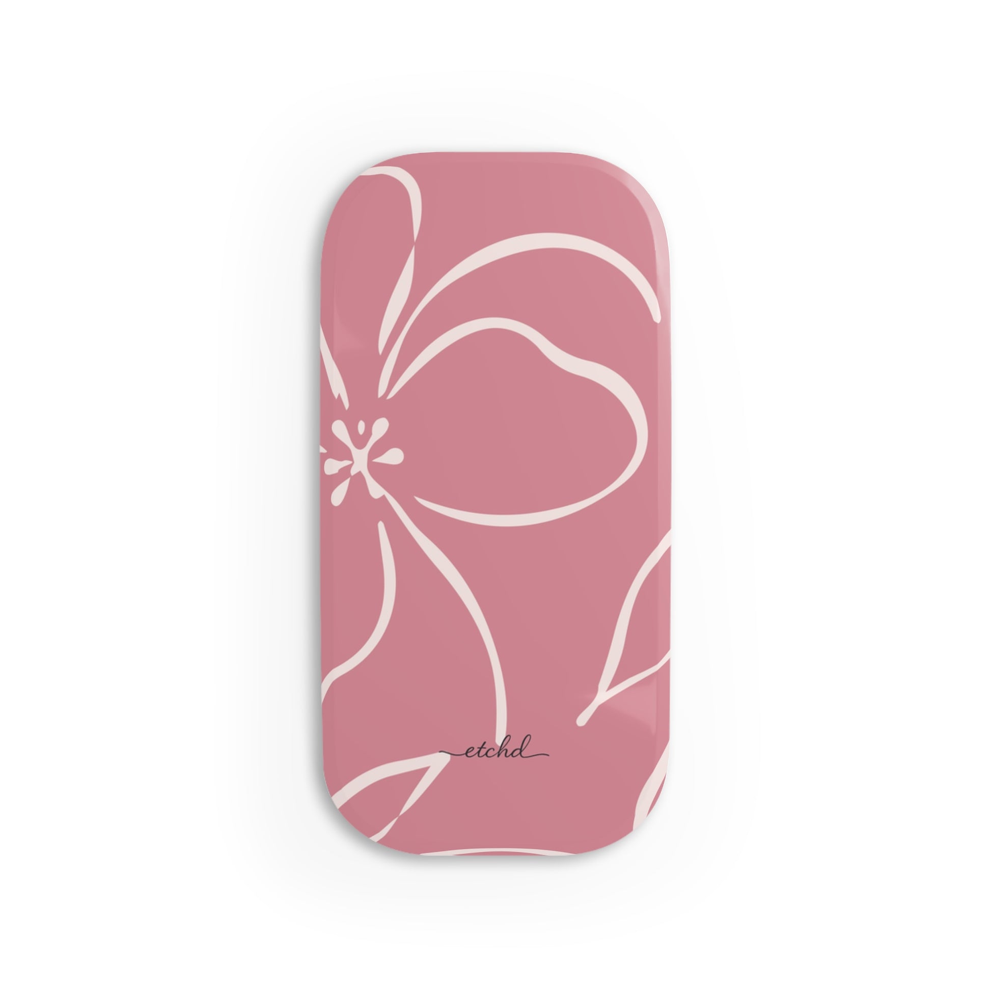 Blush & Cream Floral Click-On Phone Grip by etchd