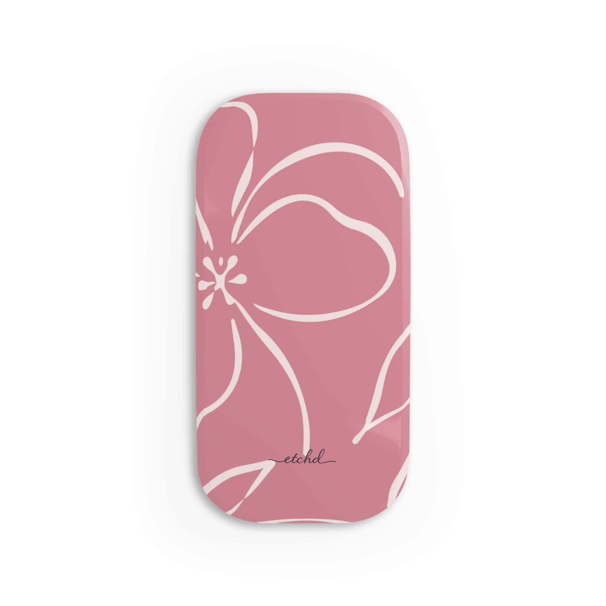 Blush & Cream Floral Click-On Phone Grip by etchd