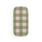 Green & Pink Gingham Anello clip per telefono