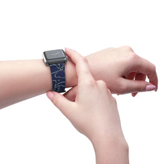 Navy & Sage Floral Smartwatch Strap by etchd, view 11