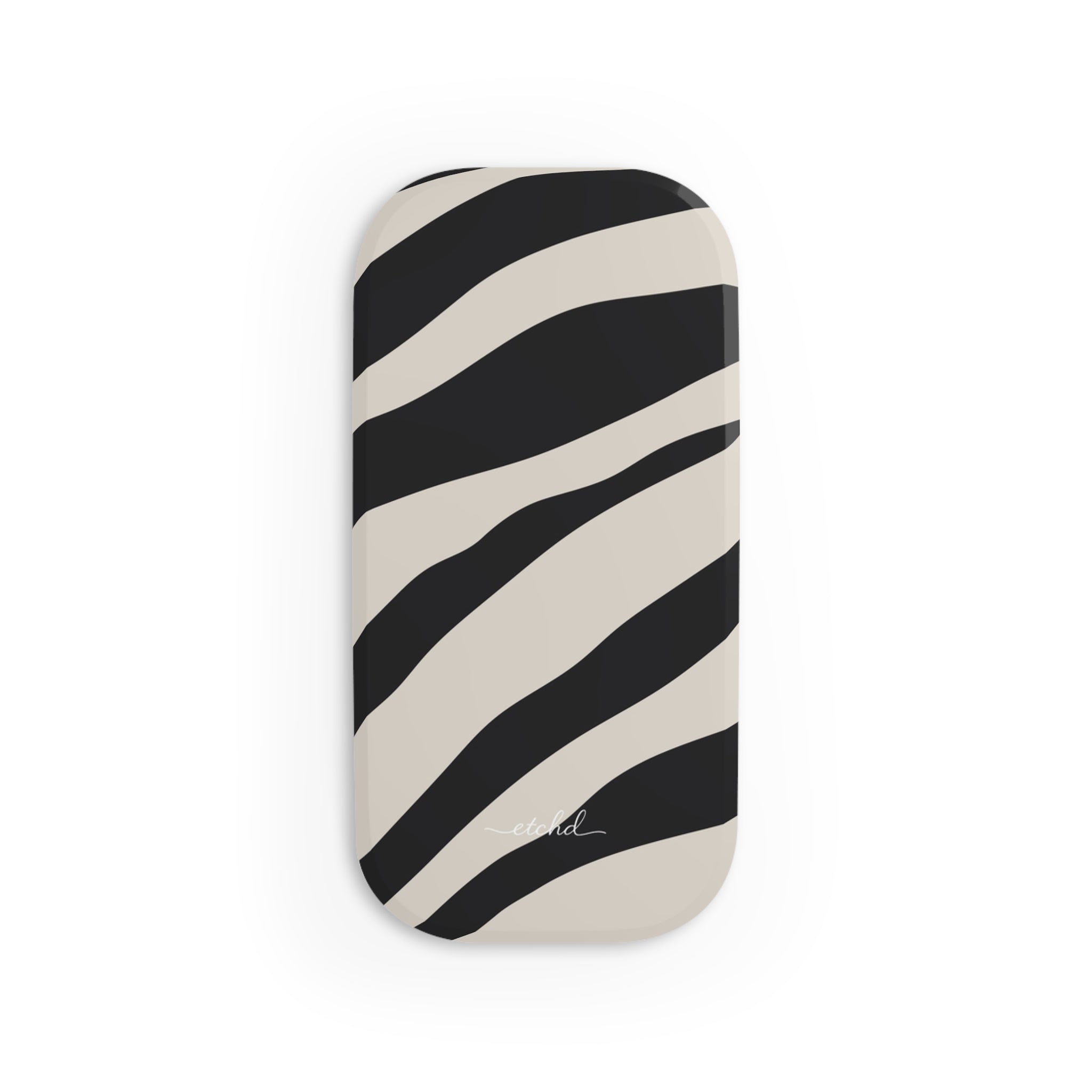 Zebra Print Click-On Phone Grip by etchd, view 2