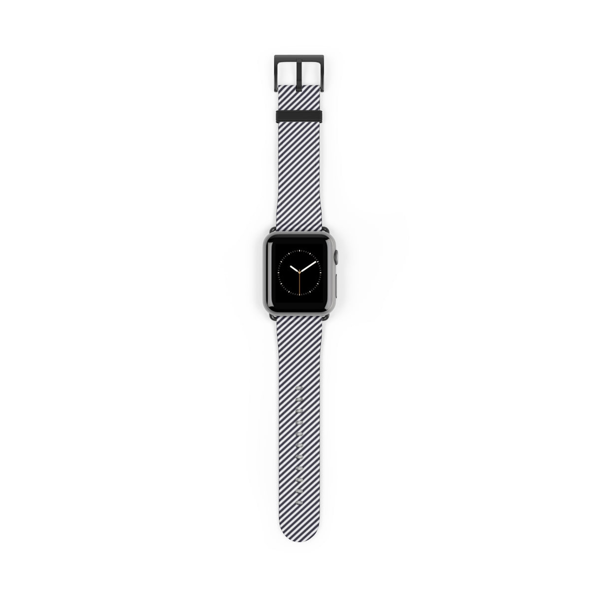 Navy & White Striped Diagonal Correa para smartwatch de etchd