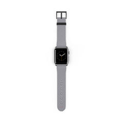 Navy & White Striped Diagonal Smartwatch Strap by etchd