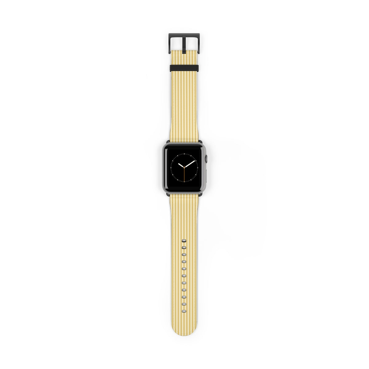 Butter & Cream Striped Correa para smartwatch de etchd, vista 2