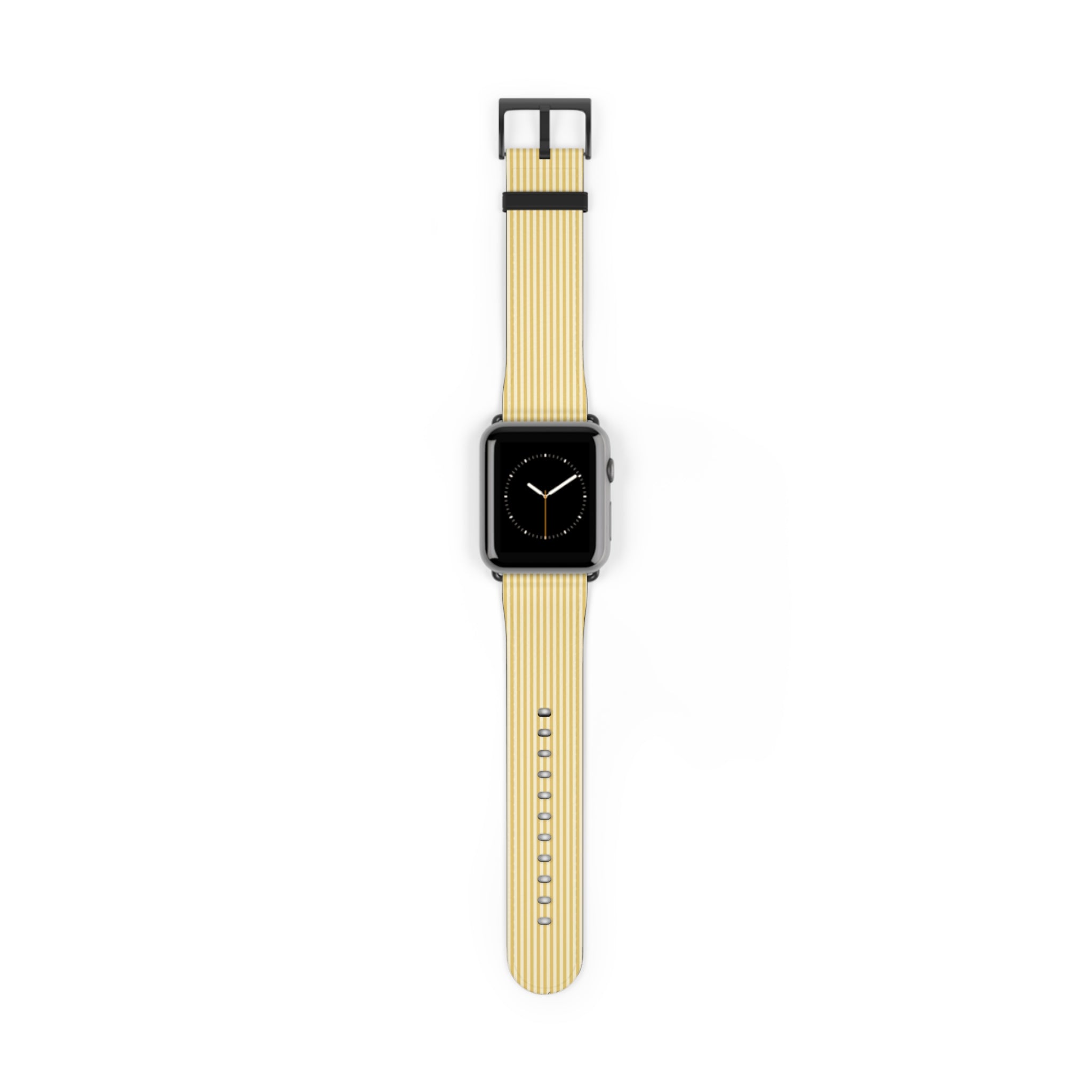 Butter & Cream Striped Smartwatch Strap by etchd, view 2