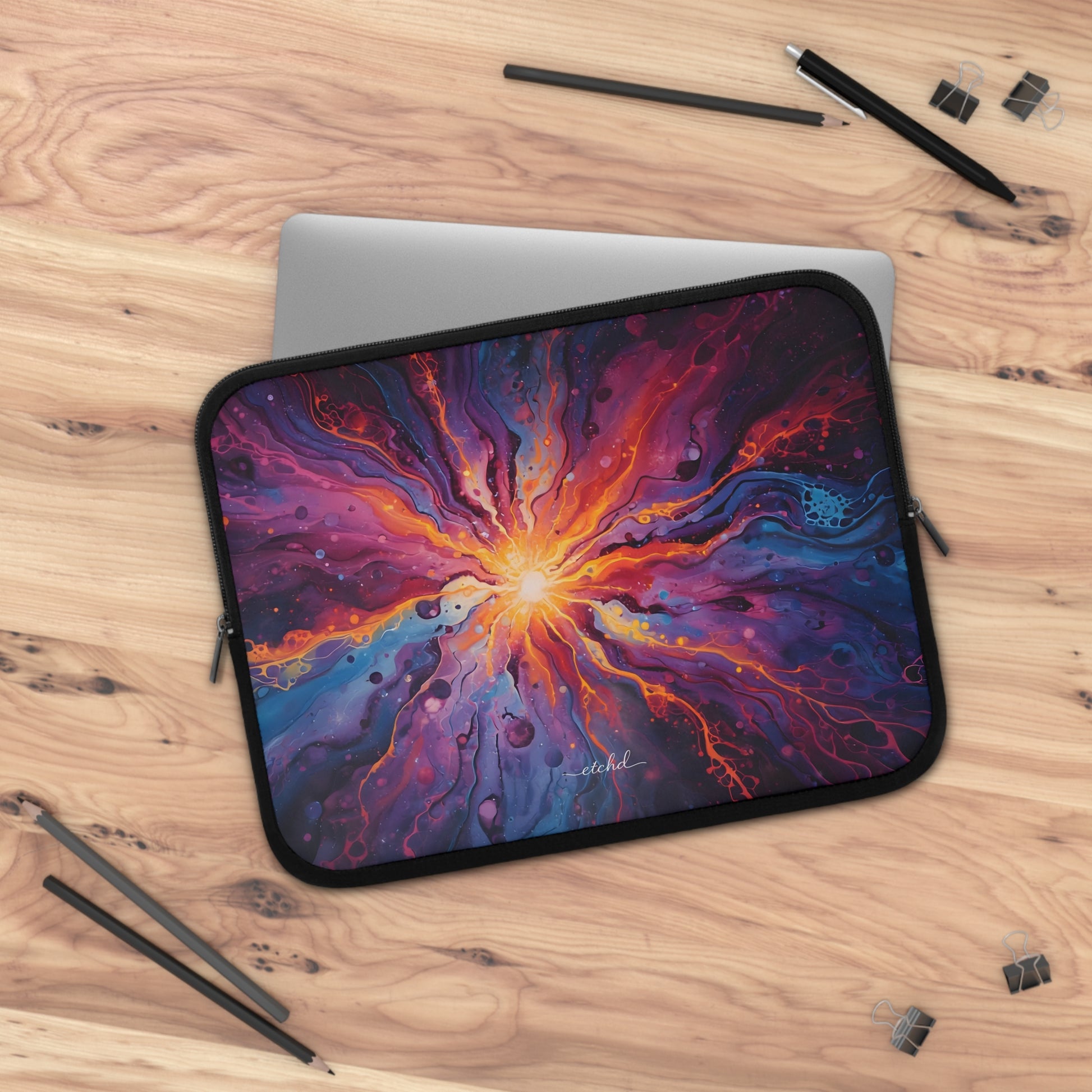 Supernova Laptop Sleeve by etchd, view 5