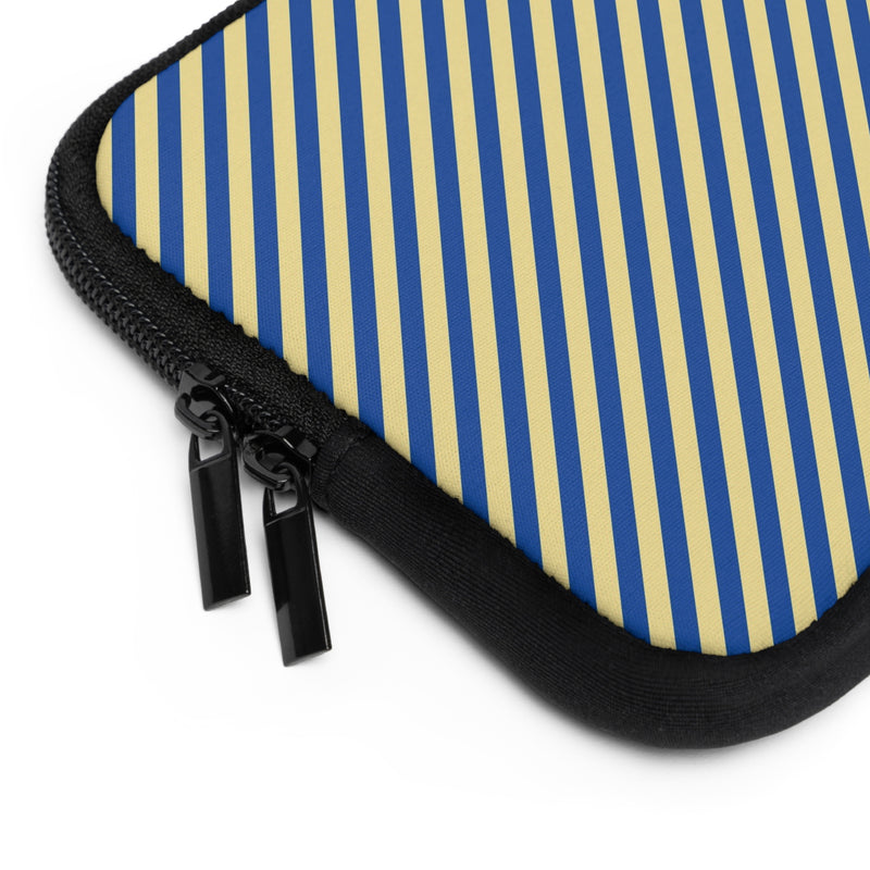Cobalt And Butter Diagonal Laptop Sleeve by etchd, view 12