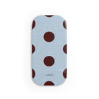 Blue & Cherry Polka Dot Click-On Phone Grip