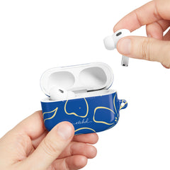 Cobalt & Butter Floral AirPod Case by etchd, view 11
