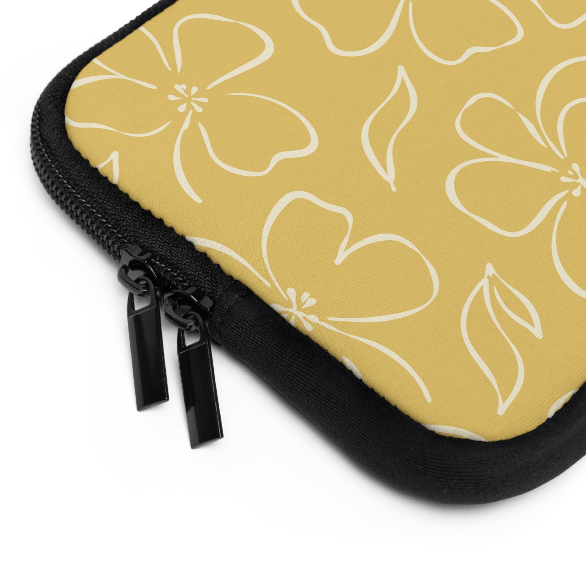 Butter & Cream Floral Laptop Sleeve by etchd, view 12