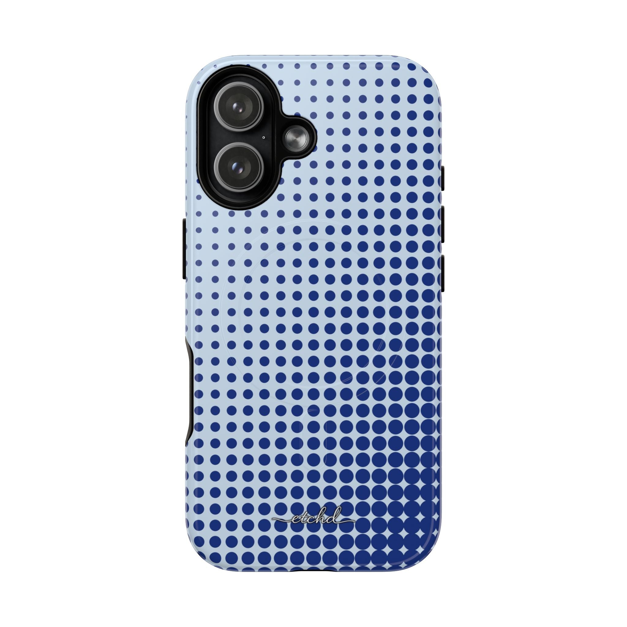 Cobalt Halftone Magnet-Handyhülle-zoom-25
