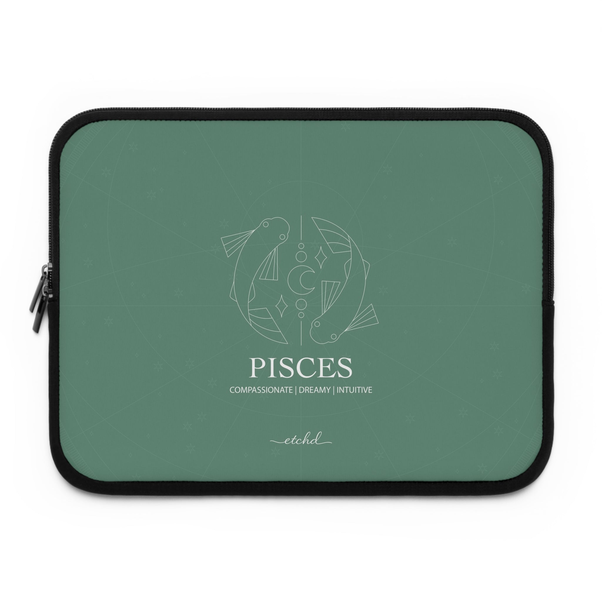 Pisces Laptop Sleeve by etchd