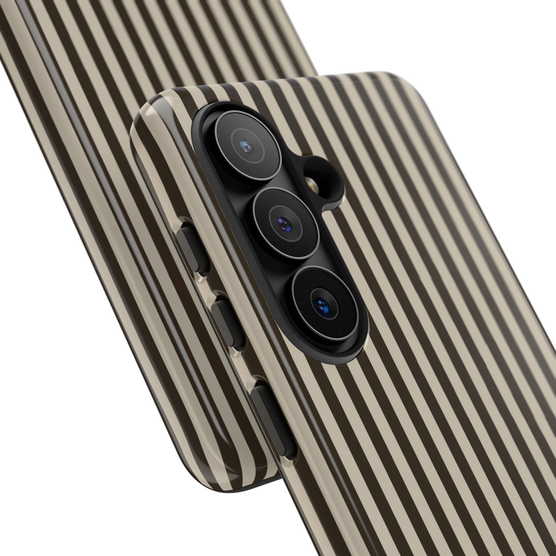 Cream & Brown Striped Phone Case by etchd, view 209