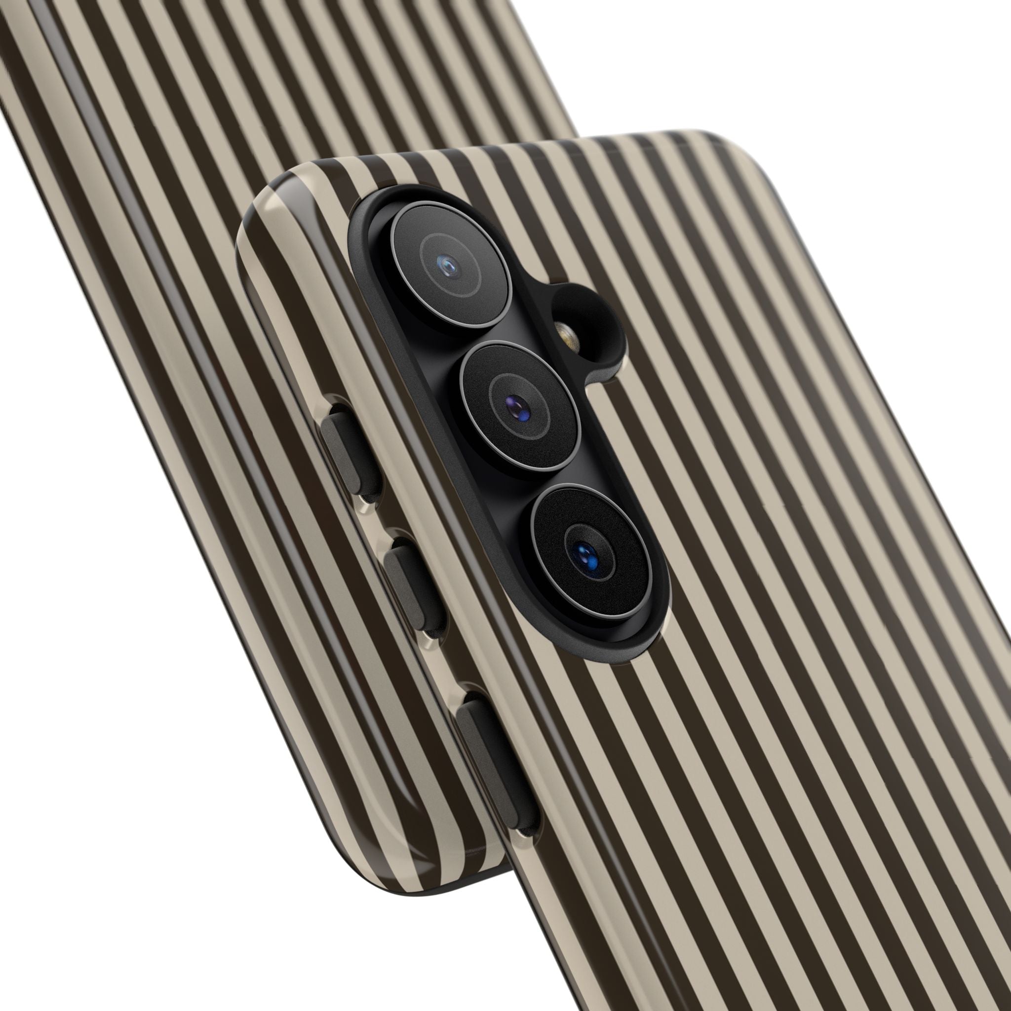 Cream & Brown Striped Phone Case by etchd, view 209