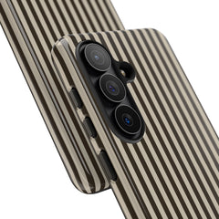 Cream & Brown Striped Phone Case by etchd, view 209