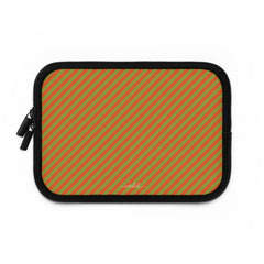Persimmon And Wasabi Diagonal Laptop Sleeve by etchd, view 2