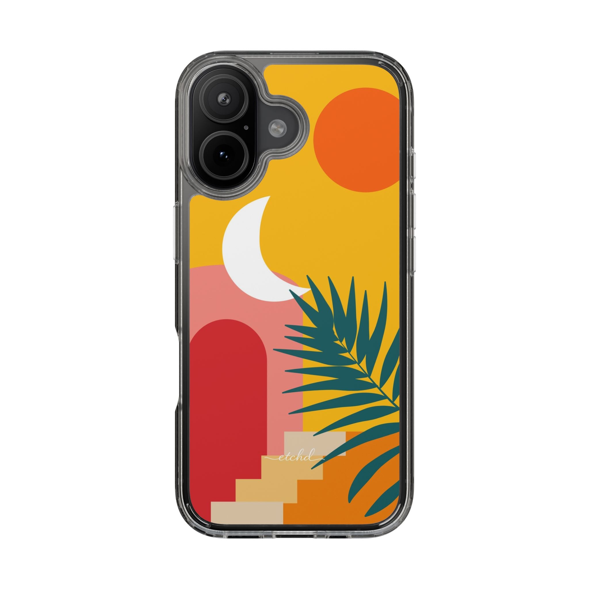 Tropical Sunset Clear Phone Case by etchd, view 24