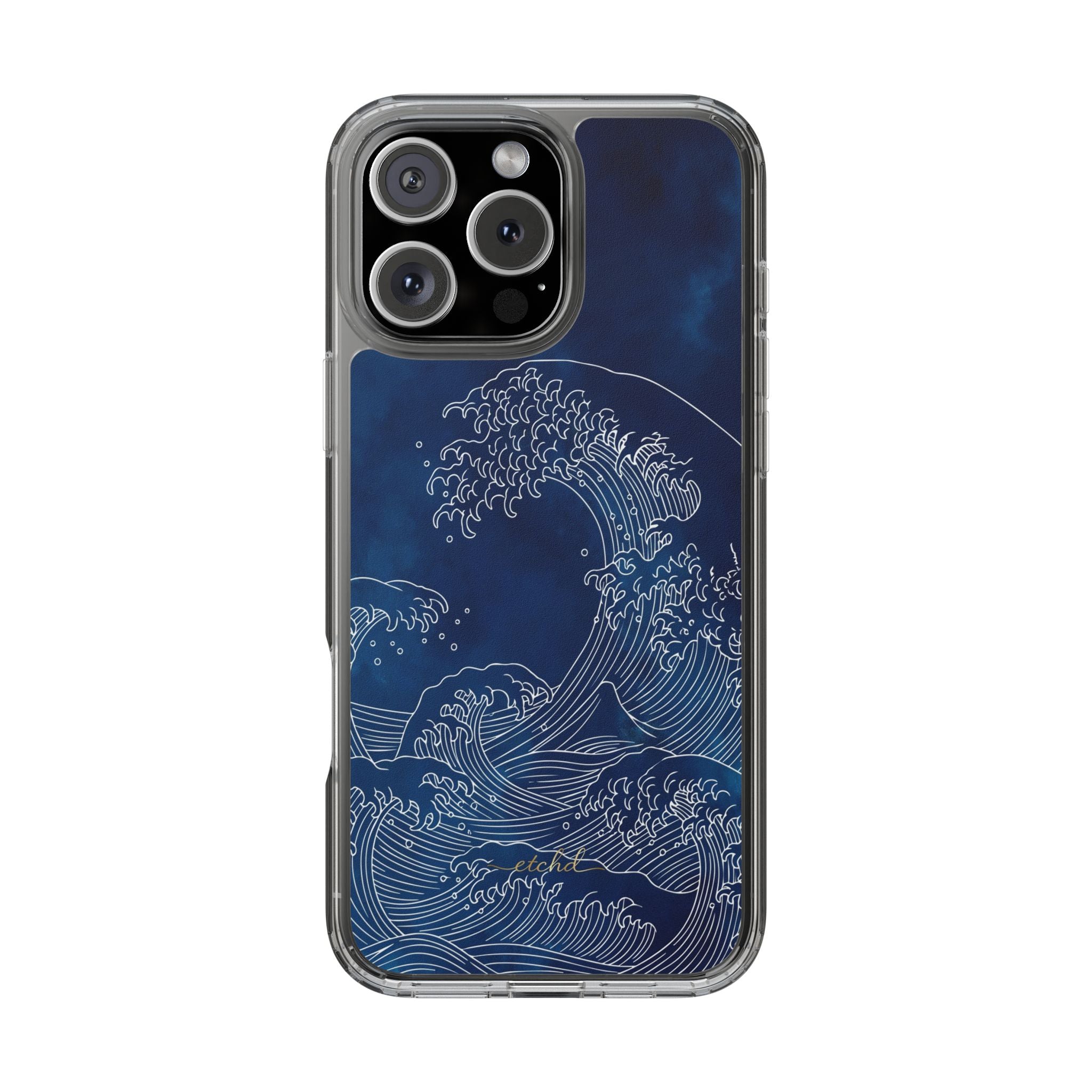 Ocean Wave Clear Phone Case – designer phone case by etchd