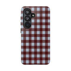 Blue & Cherry Gingham Phone Case by etchd, view 61