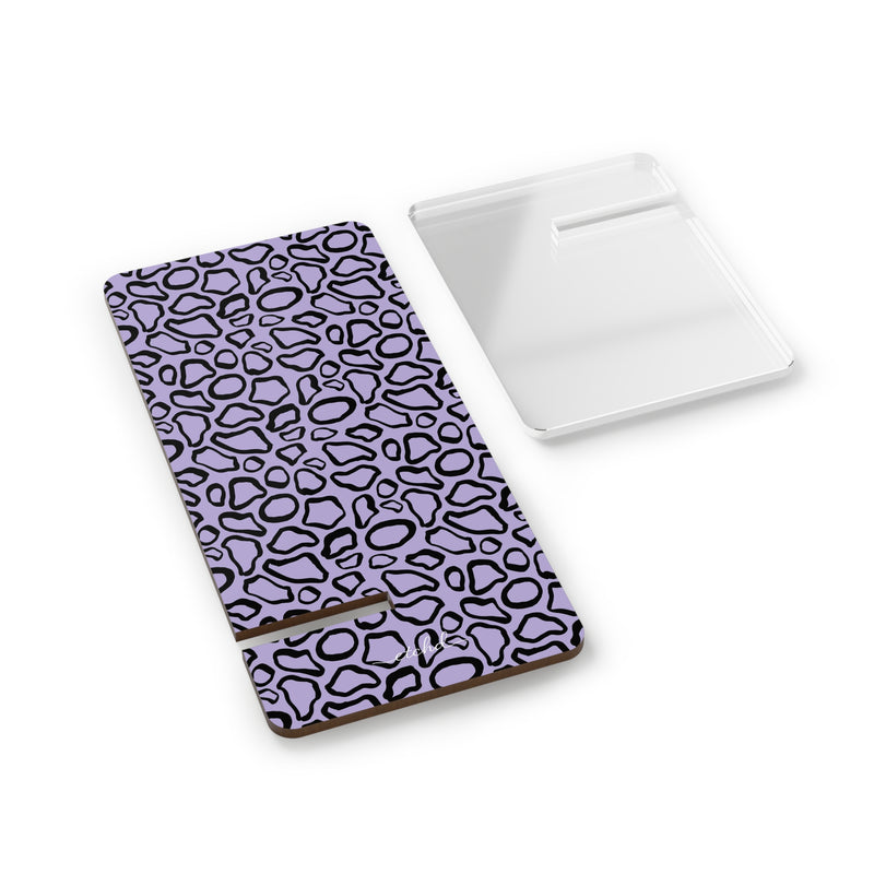 Abstract Print Lavender Phone Stand-zoom-