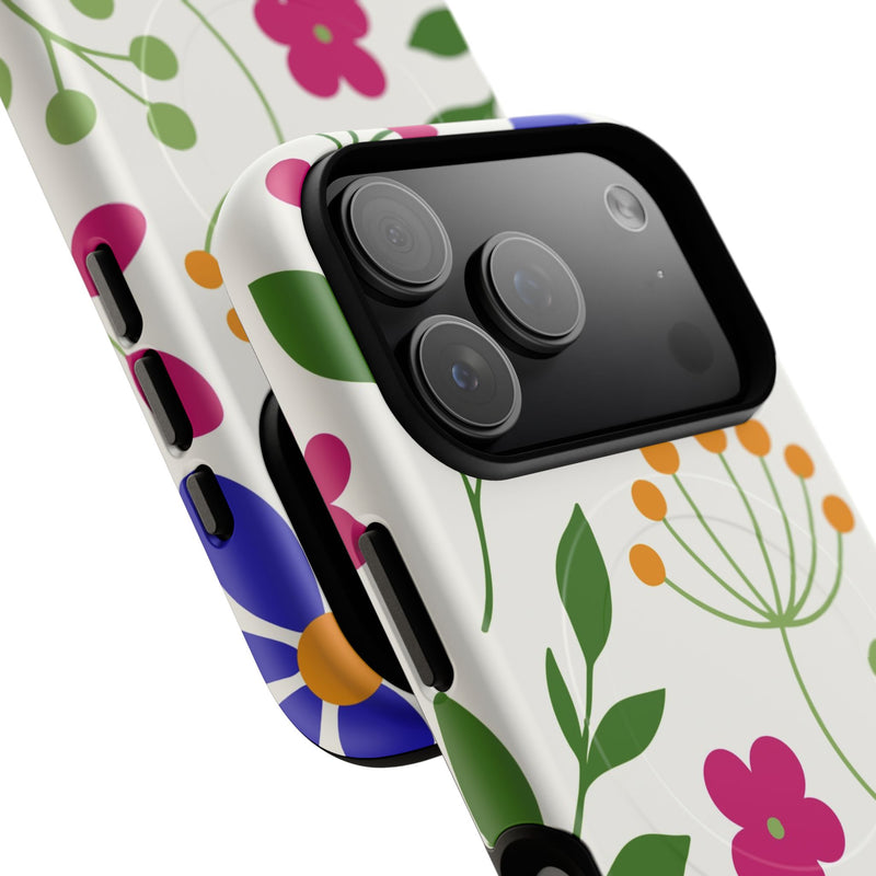 Funky Floral Magnetic Phone Case by etchd, view 100