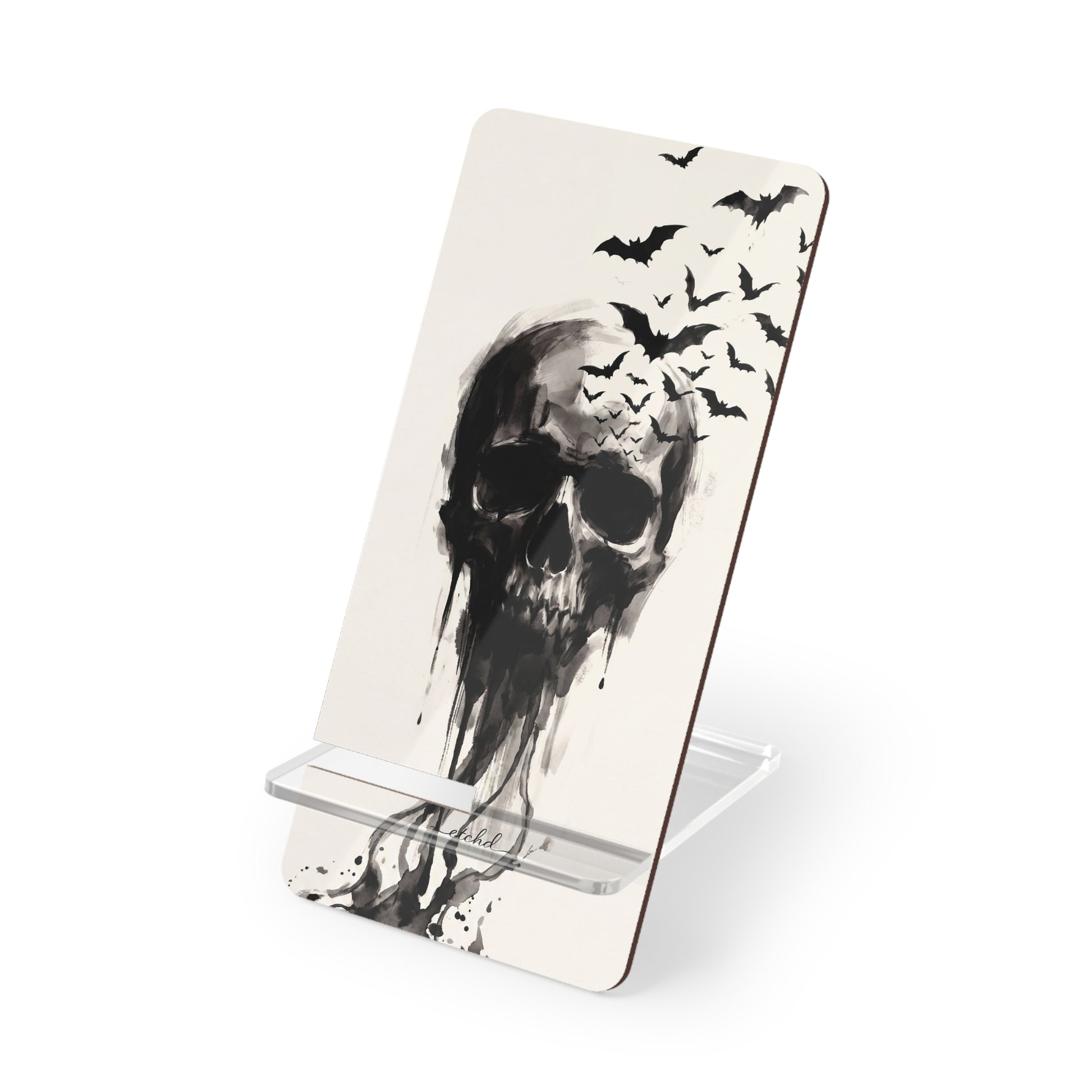 Ink Skull Phone Stand by etchd