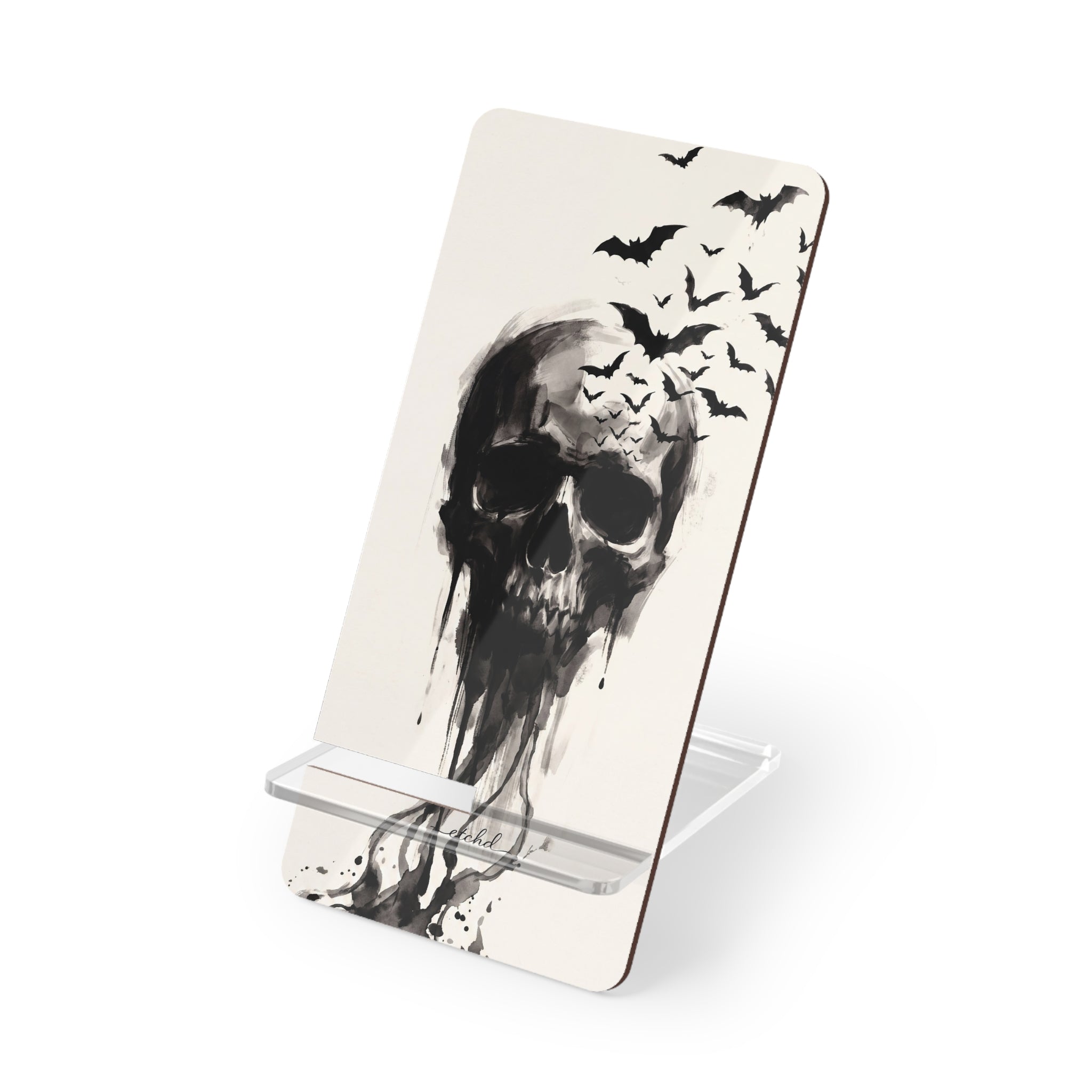 Ink Skull Phone Stand by etchd