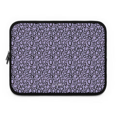 Abstract Print Lavender Laptop Sleeve by etchd