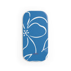 Cerulean & White Floral Click-On Phone Grip