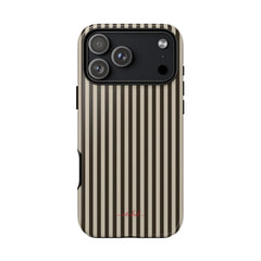 Cream & Brown Striped Phone Case by etchd, view 59