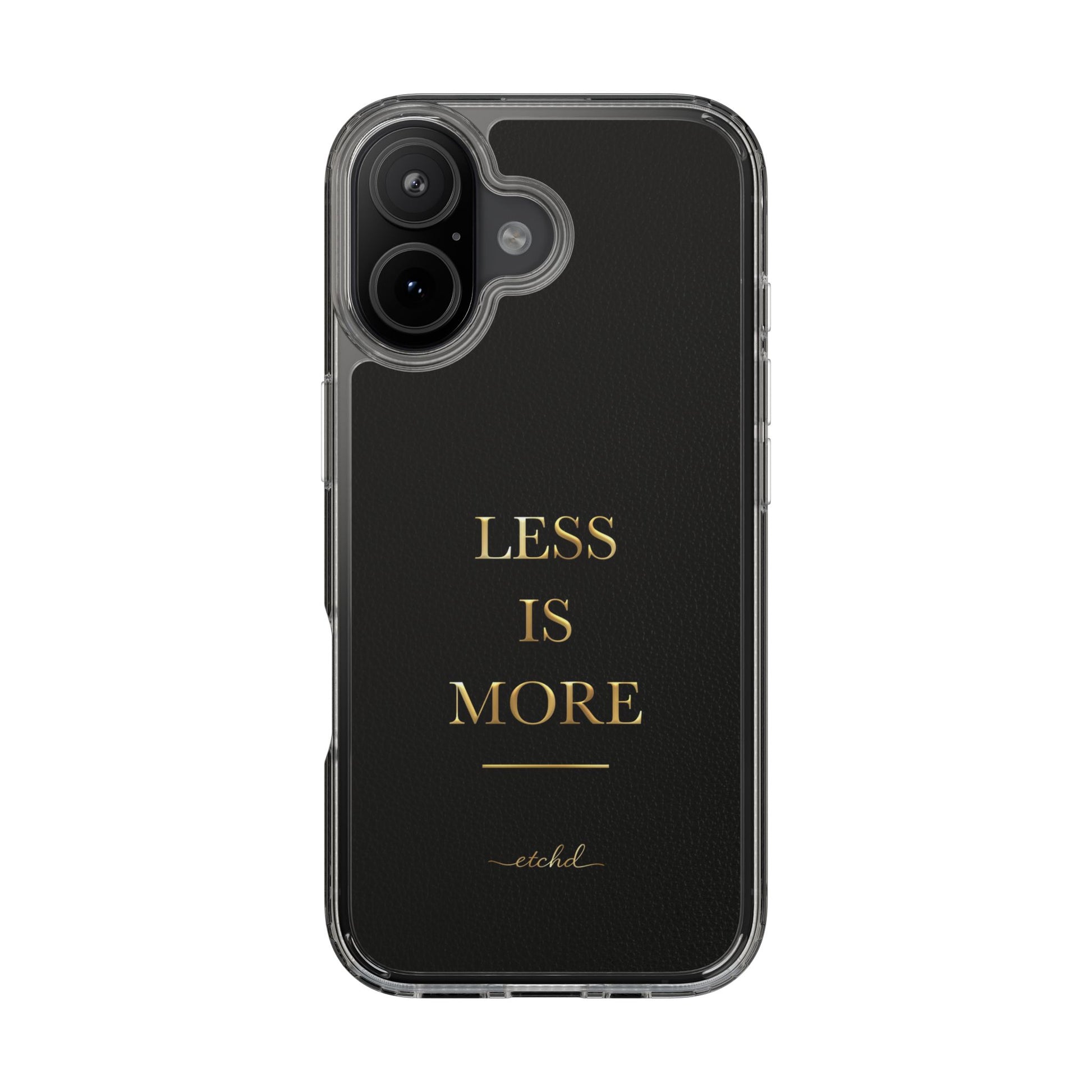 Less Is More Clear Phone Case by etchd, view 24