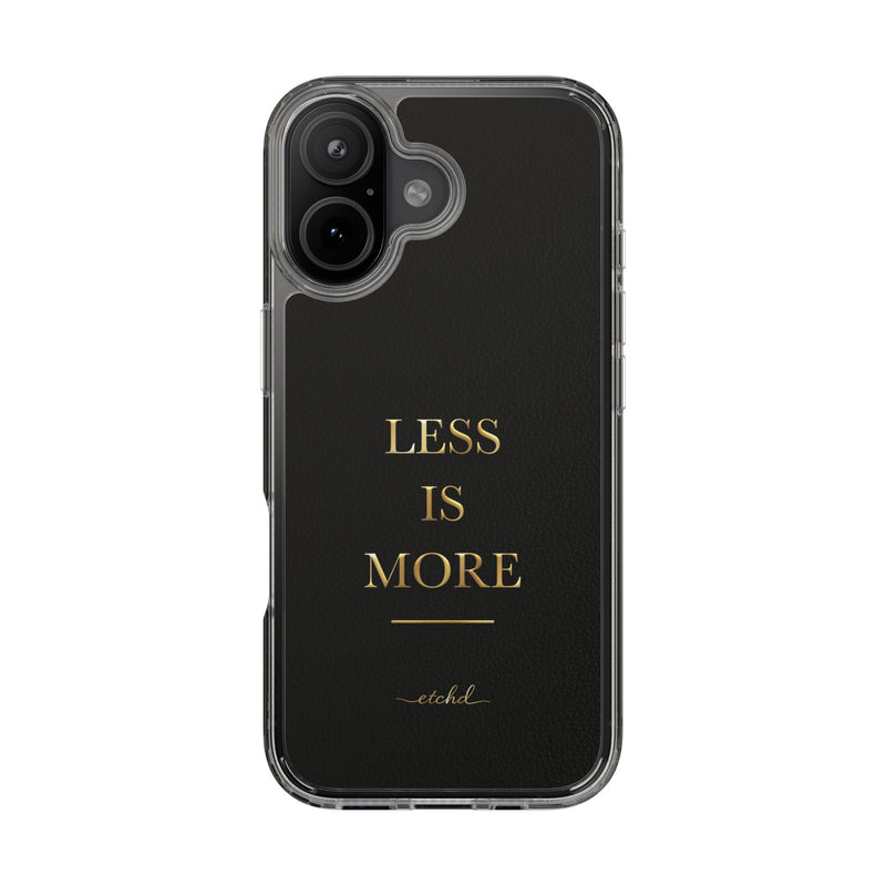 Less Is More Clear Phone Case-zoom-