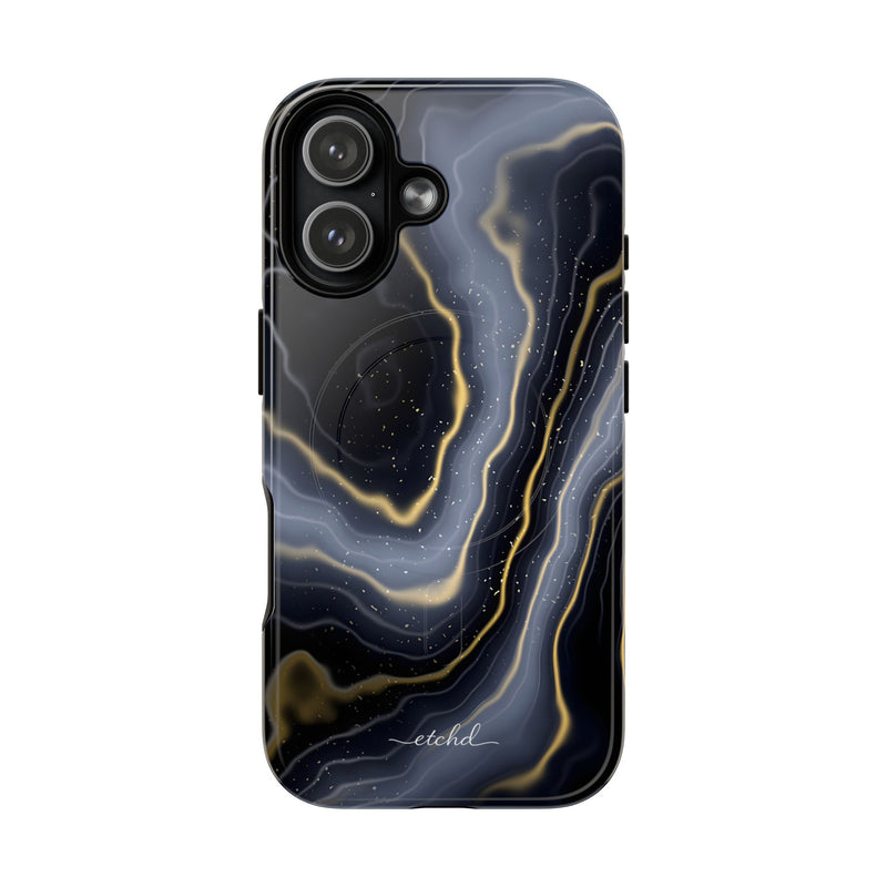 Obsidian Gold Magnetic Phone Case by etchd, view 25
