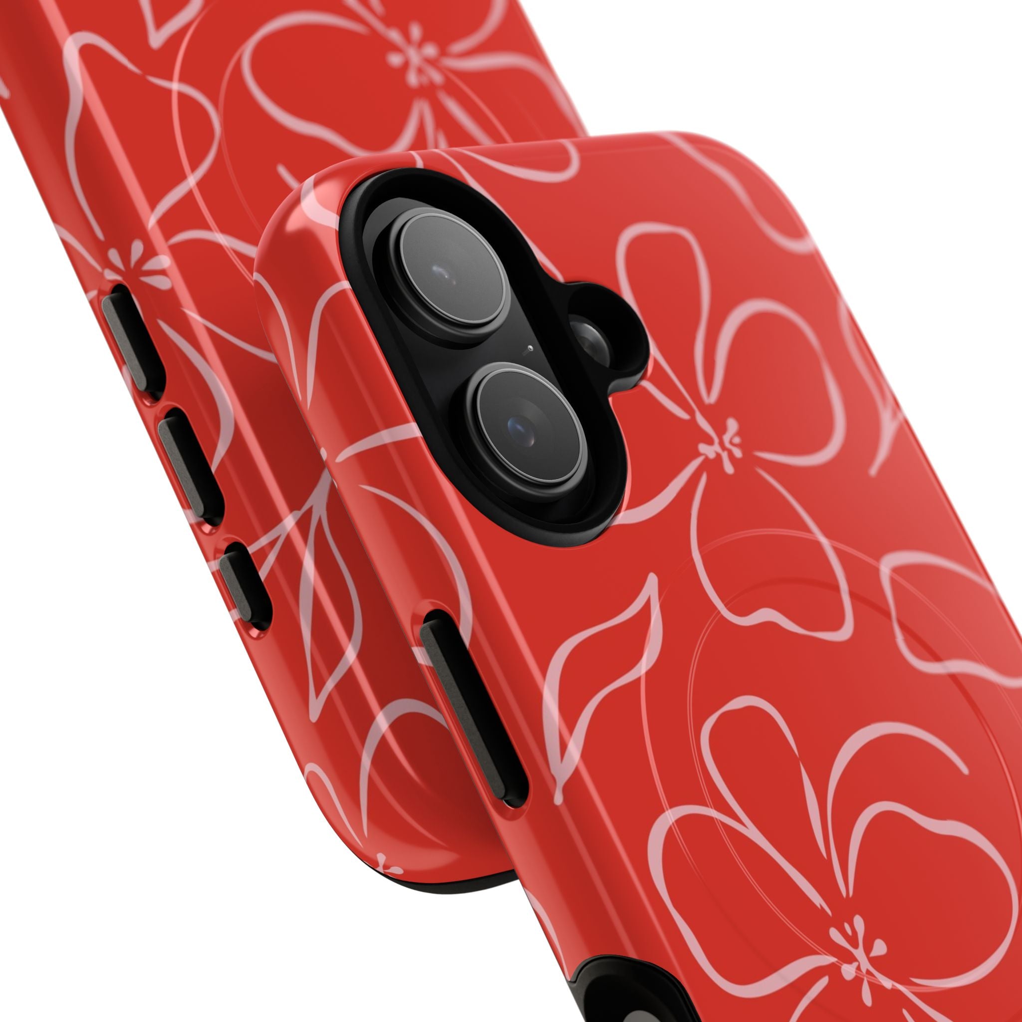 Poppy & Blush Floral Magnetic Phone Case by etchd, view 87